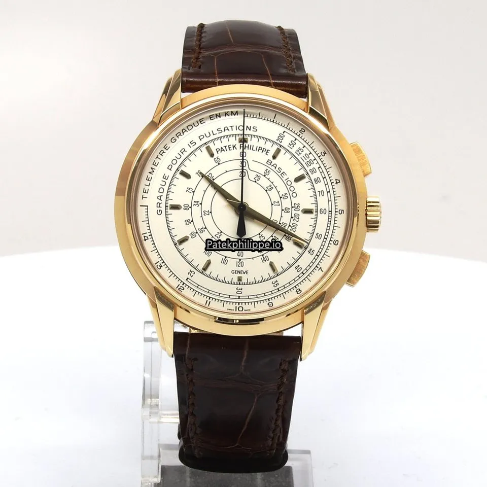 Alternative view of Patek Philippe Chronograph 5975j-001 40MM Yellow Gold Case Automatic
