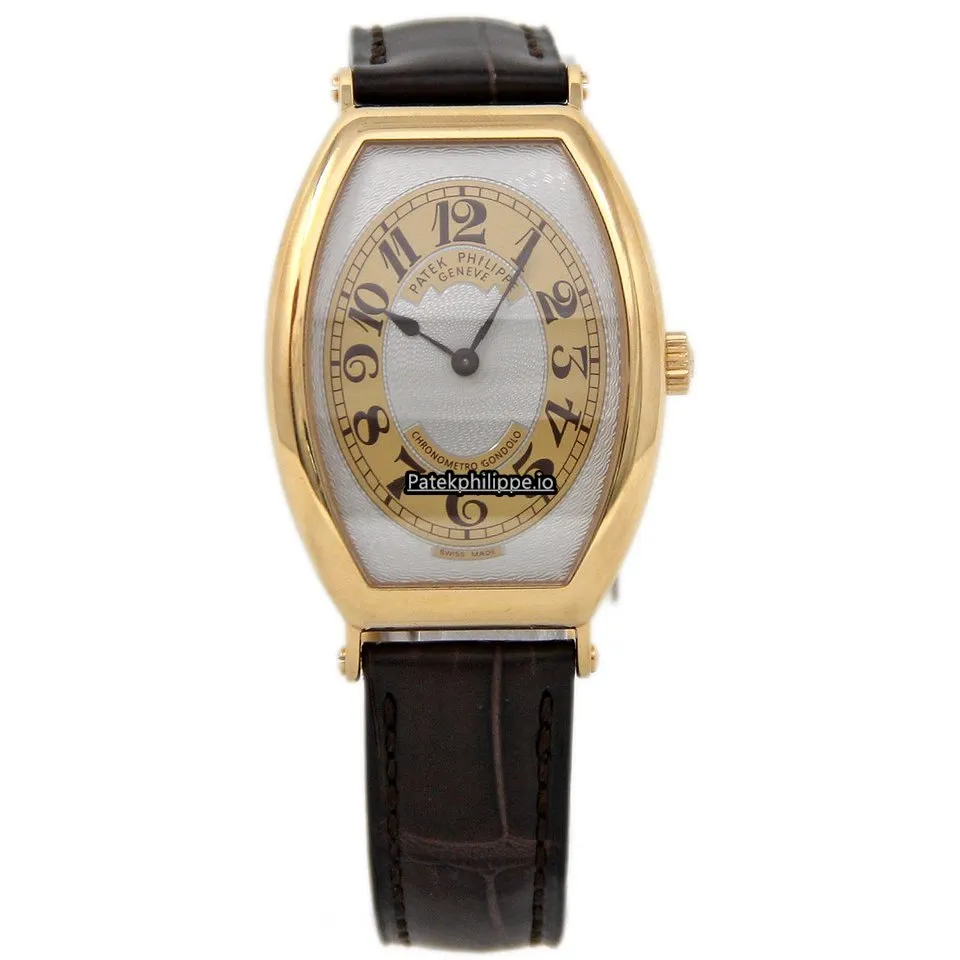 Alternative view of Patek Philippe Gondolo 5098r-001 32x42MM Rose Gold Case Manual Winding