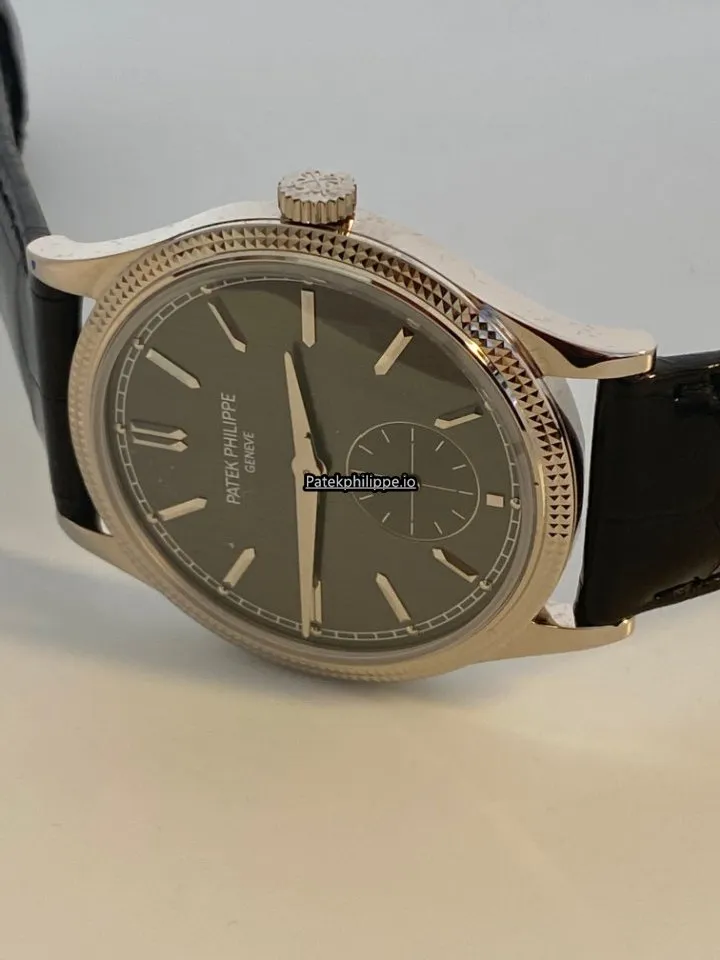 Alternative view of Patek Philippe Calatrava 6119g-001 39MM White Gold Case Manual Winding