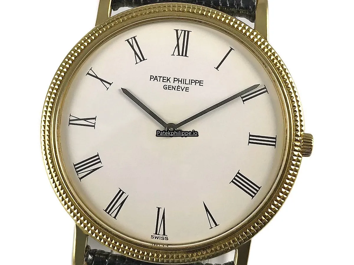 Patek Philippe Calatrava 3520j 33MM Yellow Gold Case Manual Winding