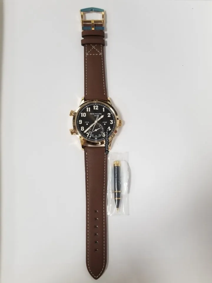 Alternative view of Patek Philippe Travel Time 5524r-001 40MM Rose Gold Case Automatic