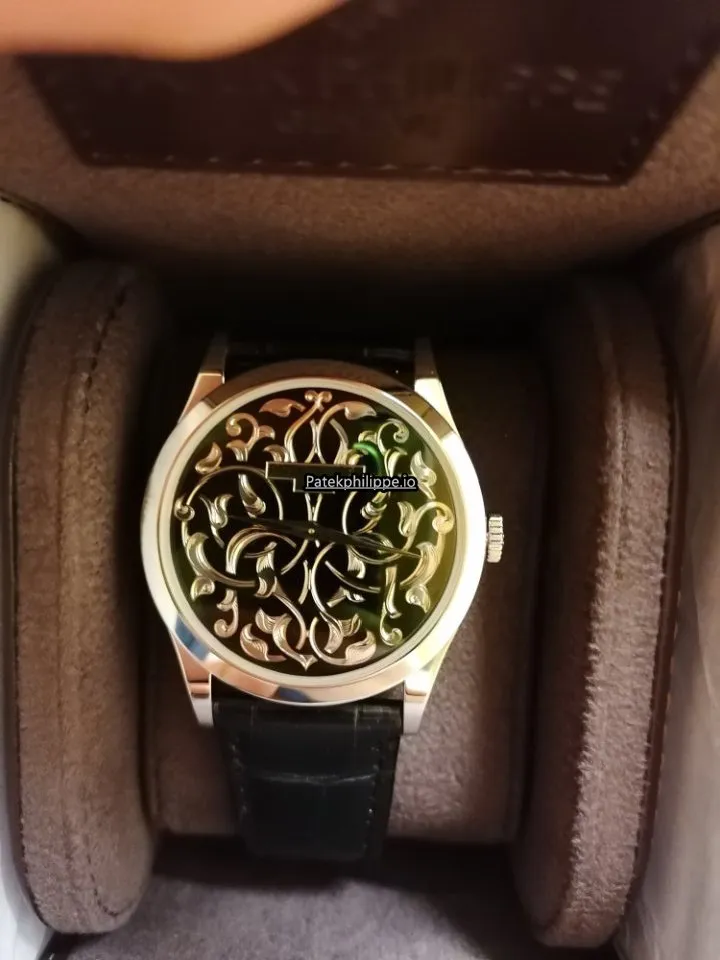 Alternative view of Patek Philippe Calatrava 5088/100p-001 38MM Platinum Case Automatic