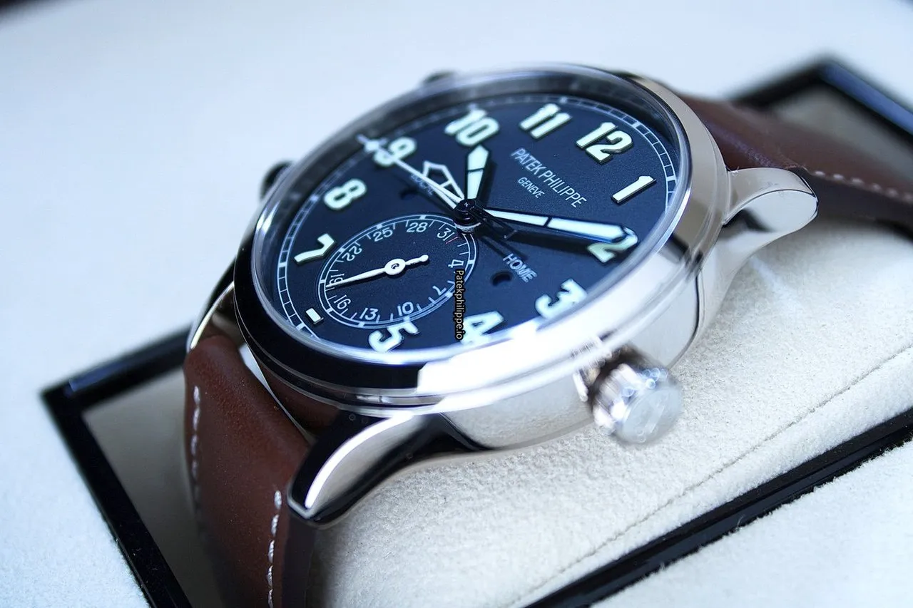Alternative view of Patek Philippe Travel Time 5524g-001 42MM White Gold Case Automatic