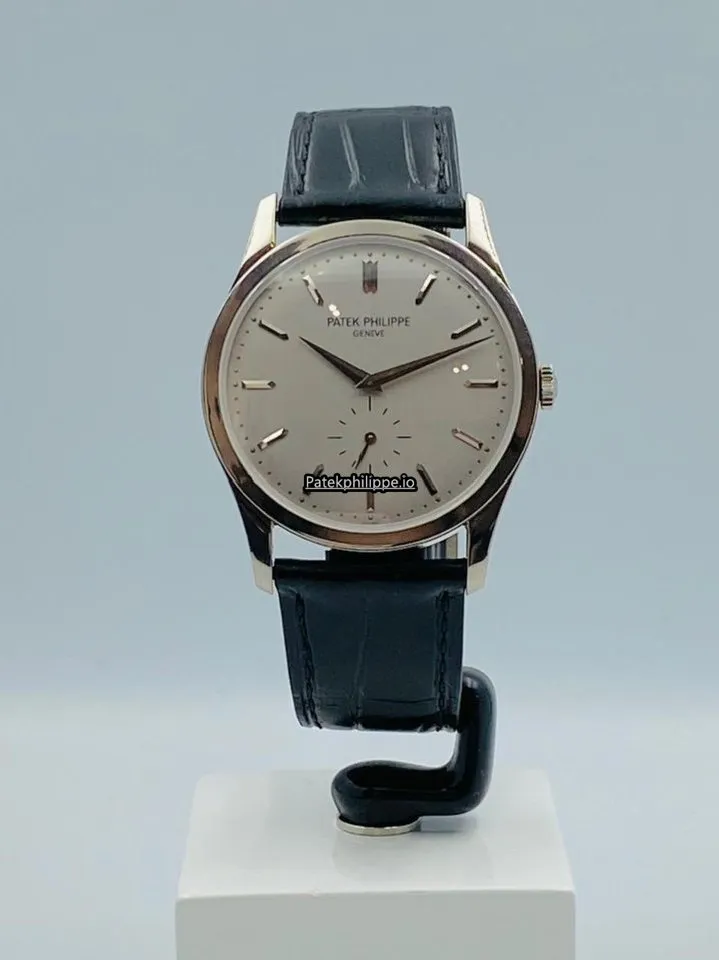 Alternative view of Patek Philippe Calatrava 5196g-001 37MM White Gold Case Manual Winding