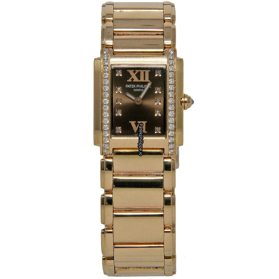 Alternative view of Patek Philippe Twenty-4 4908/11r-010 23MM Rose Gold Case Quartz
