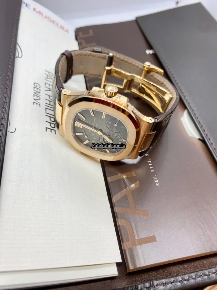 Alternative view of Patek Philippe Nautilus 5712r-001 40x38MM Rose Gold Case Automatic