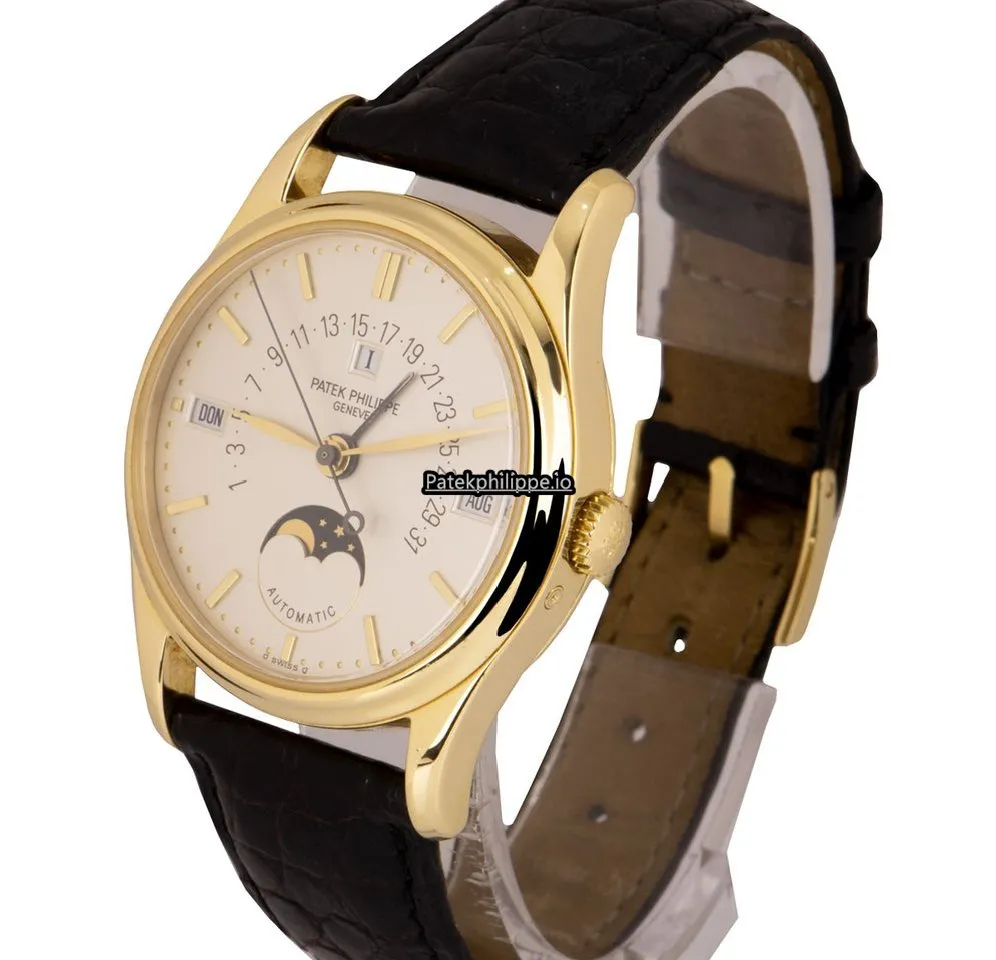 Alternative view of Patek Philippe Perpetual Calendar 5050 36MM Yellow Gold Case Automatic