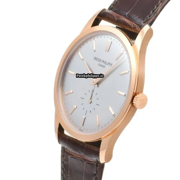 Alternative view of Patek Philippe Calatrava 5196r-001 37MM Rose Gold Case Manual Winding