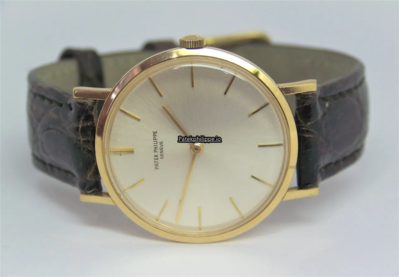 Alternative view of Patek Philippe Calatrava 3537 33MM Yellow Gold Case Manual Winding