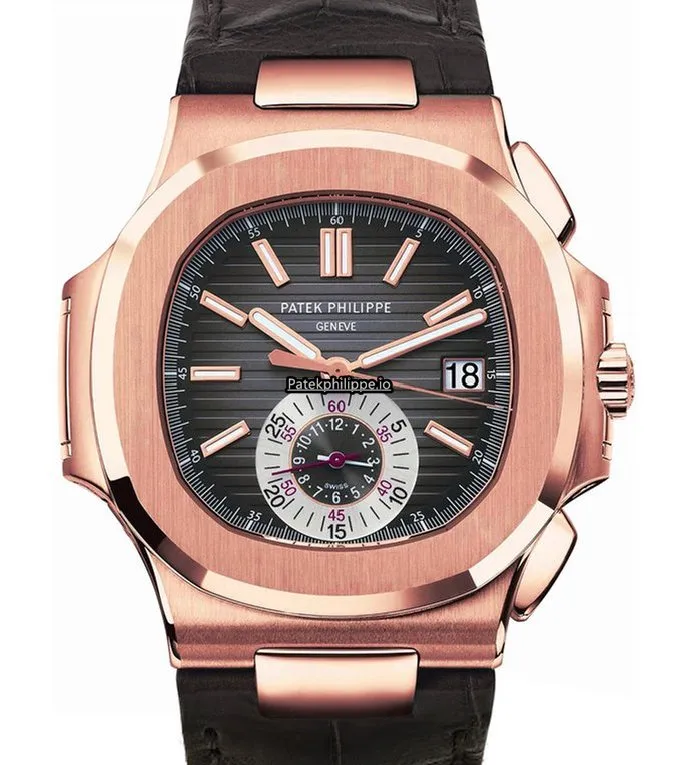 Patek Philippe Nautilus 5980r-001 40.5MM Rose Gold Case Automatic