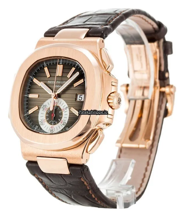 Alternative view of Patek Philippe Nautilus 5980r-001 40.5MM Rose Gold Case Automatic