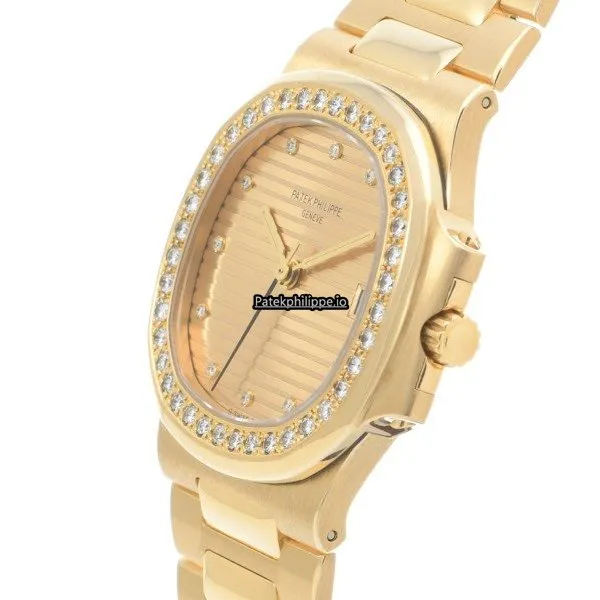 Alternative view of Patek Philippe Nautilus 3800/003 33.5x37.5MM Yellow Gold Case Automatic