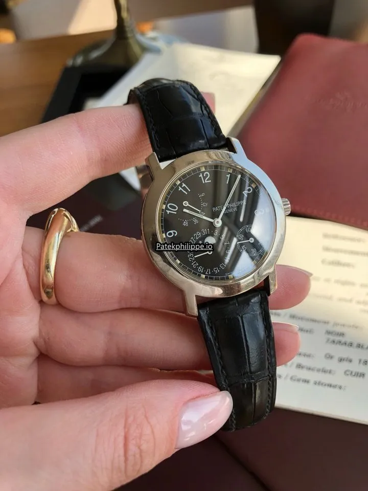 Alternative view of Patek Philippe Complications 5055g-001 White Gold Case Automatic