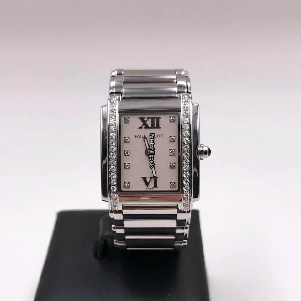 Alternative view of Patek Philippe Twenty-4 4910/10a-011 25x30MM Steel Case Quartz