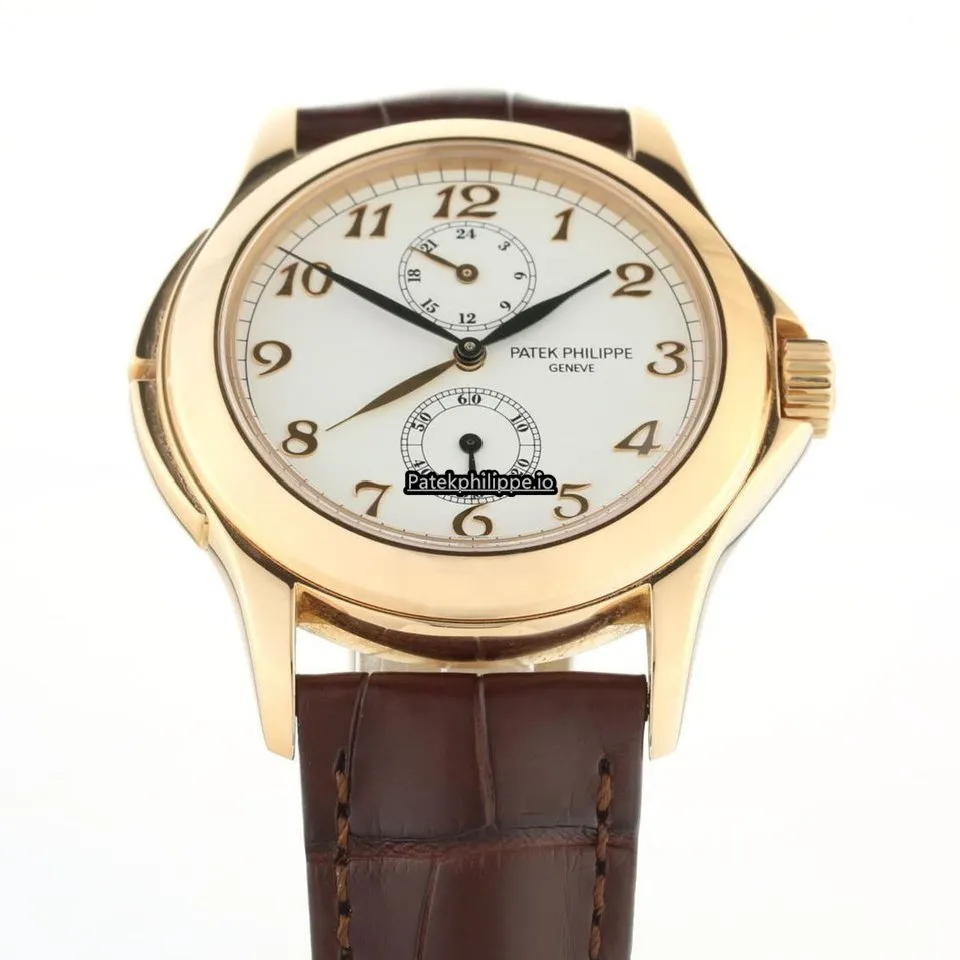 Patek Philippe Travel Time 5134r-001 37MM Rose Gold Case Manual Winding