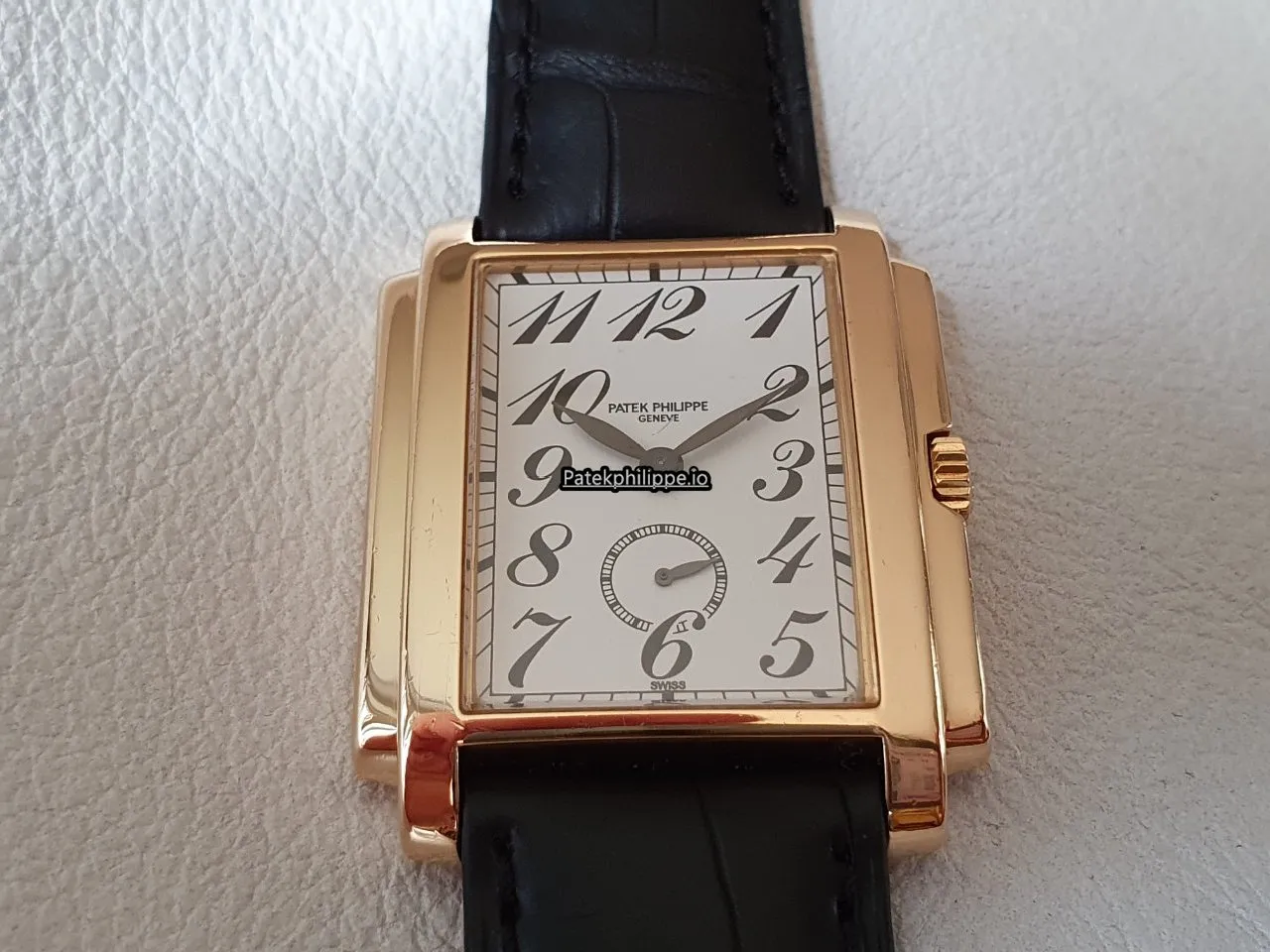 Alternative view of Patek Philippe Gondolo 5024j 30x38MM Yellow Gold Case Manual Winding