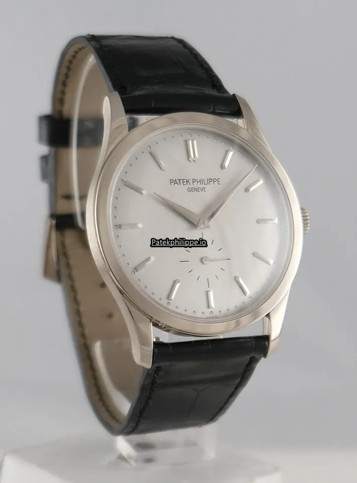 Patek Philippe Calatrava 5196rg-001 37.5MM White Gold Case Manual Winding