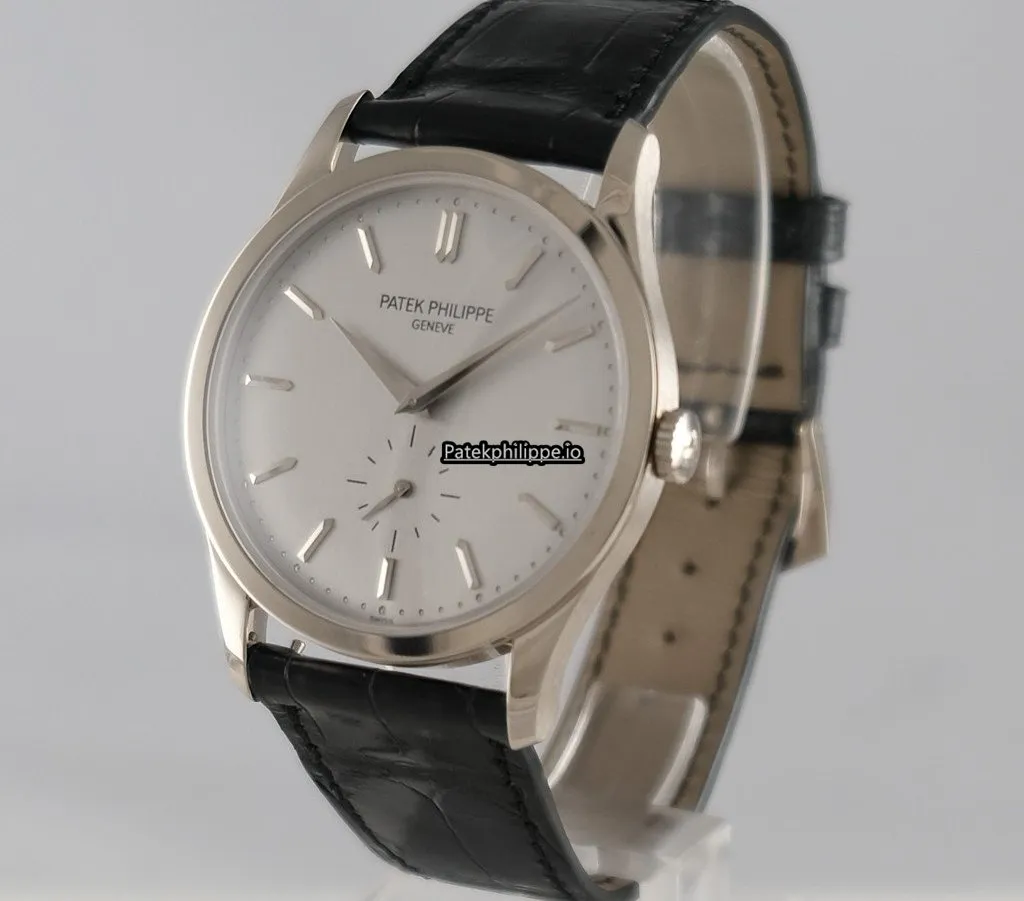 Alternative view of Patek Philippe Calatrava 5196rg-001 37.5MM White Gold Case Manual Winding