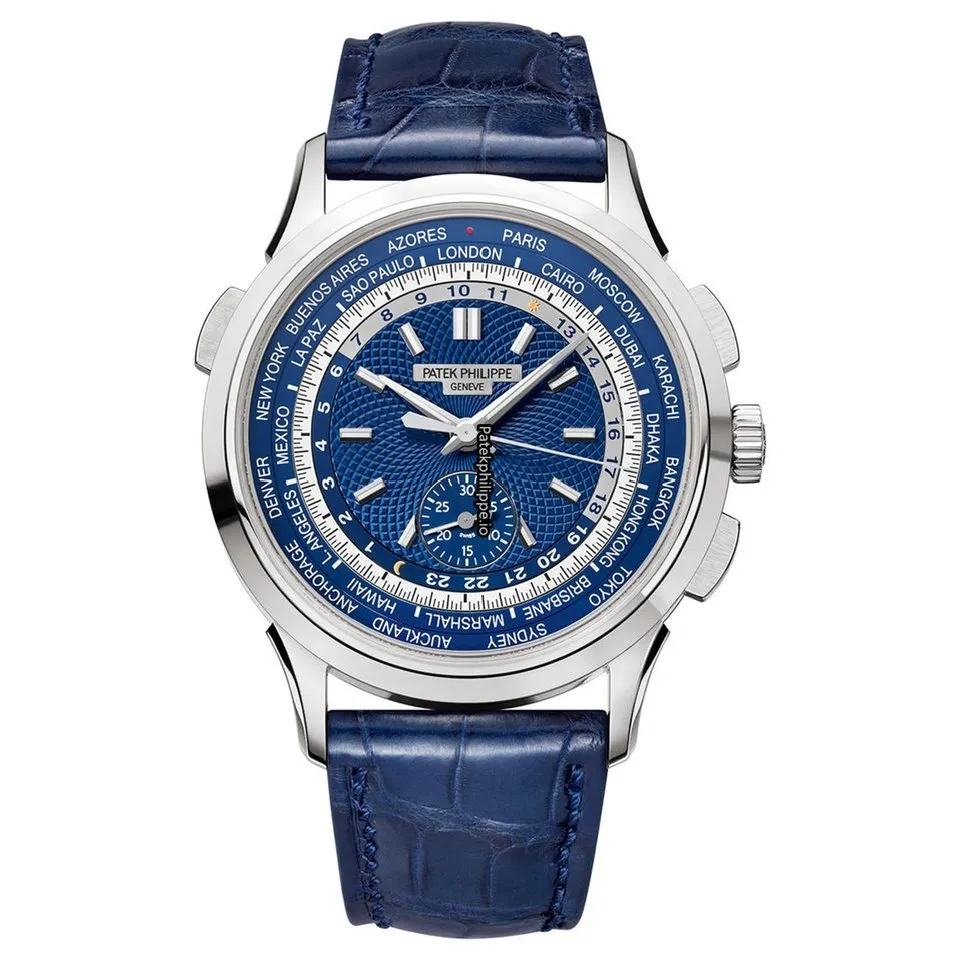 Alternative view of Patek Philippe Complications Chronograph 5930g-001 39.5MM White Gold Case Automatic Movement
