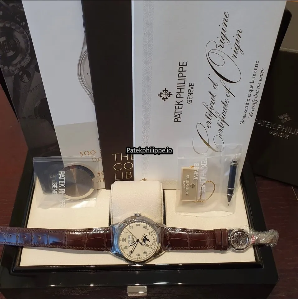 Alternative view of Patek Philippe Perpetual Calendar 5320g-001 40MM White Gold Case Automatic