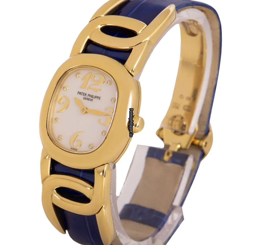 Alternative view of Patek Philippe Golden Ellipse 4830j 23MM Yellow Gold Case Quartz