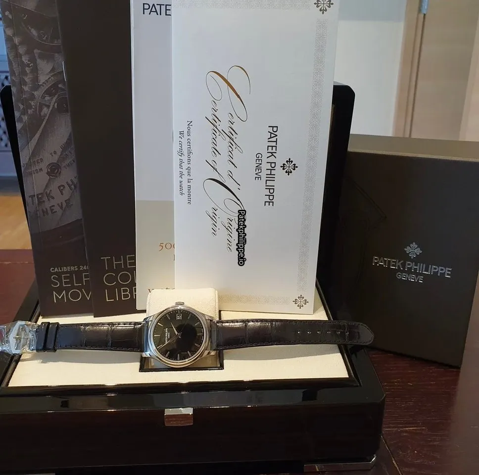 Alternative view of Patek Philippe Calatrava 5227g-010 39MM White Gold Case Automatic