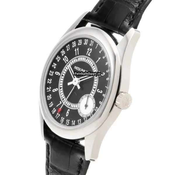 Alternative view of Patek Philippe Calatrava 6006g-001 39MM White Gold Case Automatic
