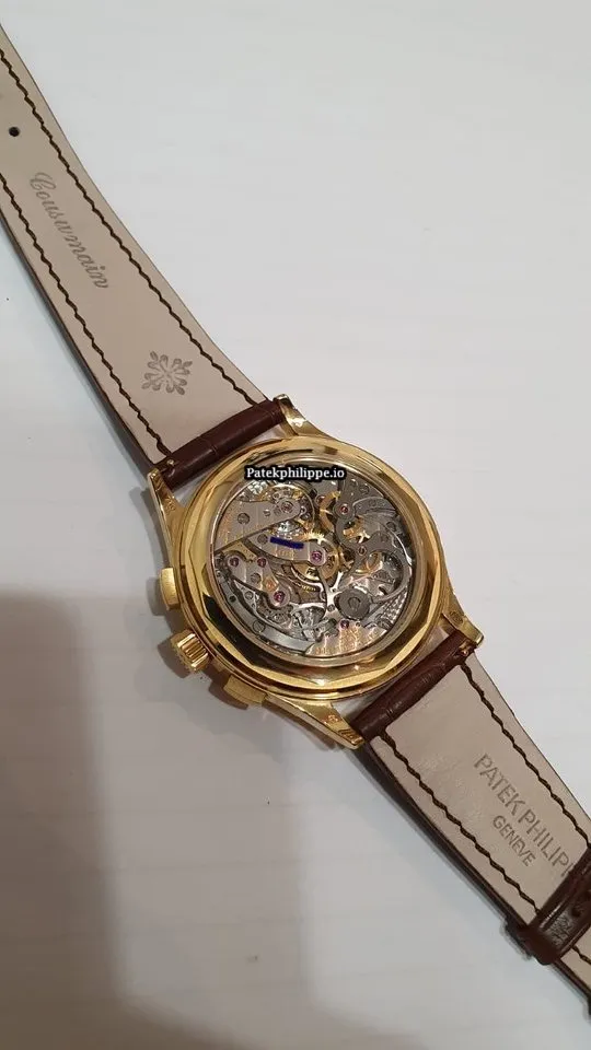 Alternative view of Patek Philippe Chronograph 5170j-001 39MM Yellow Gold Case Manual Winding