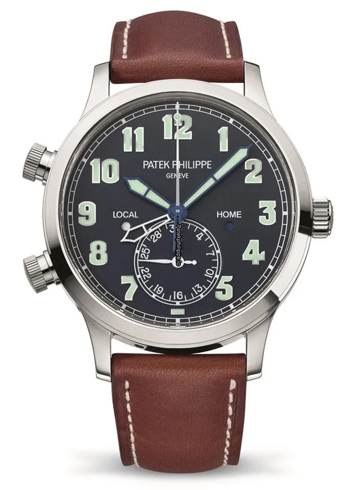 Alternative view of Patek Philippe Travel Time 5524g-001 42MM White Gold Case Automatic