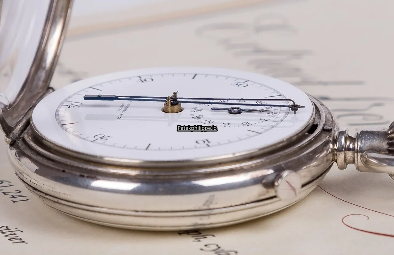 Alternative view of Patek Philippe Chronograph Silver Case Manual Winding