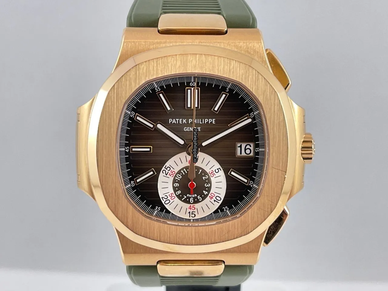 Patek Philippe Nautilus 5980r-001 40.5MM Rose Gold Case Automatic