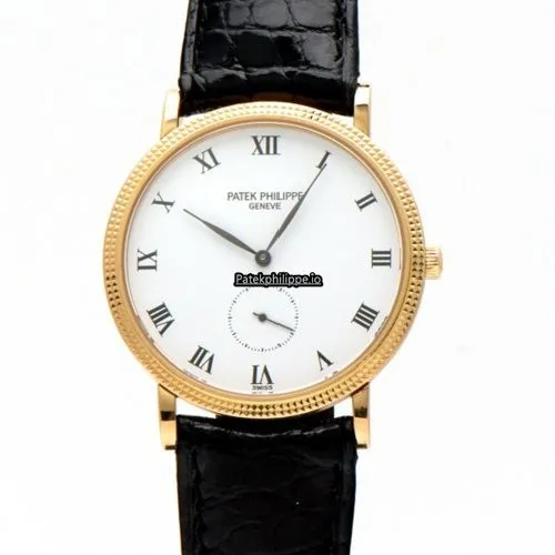 Patek Philippe Calatrava 3919j 33MM Yellow Gold Case Manual Winding