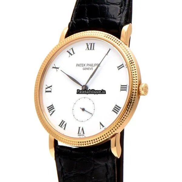Alternative view of Patek Philippe Calatrava 3919j 33MM Yellow Gold Case Manual Winding