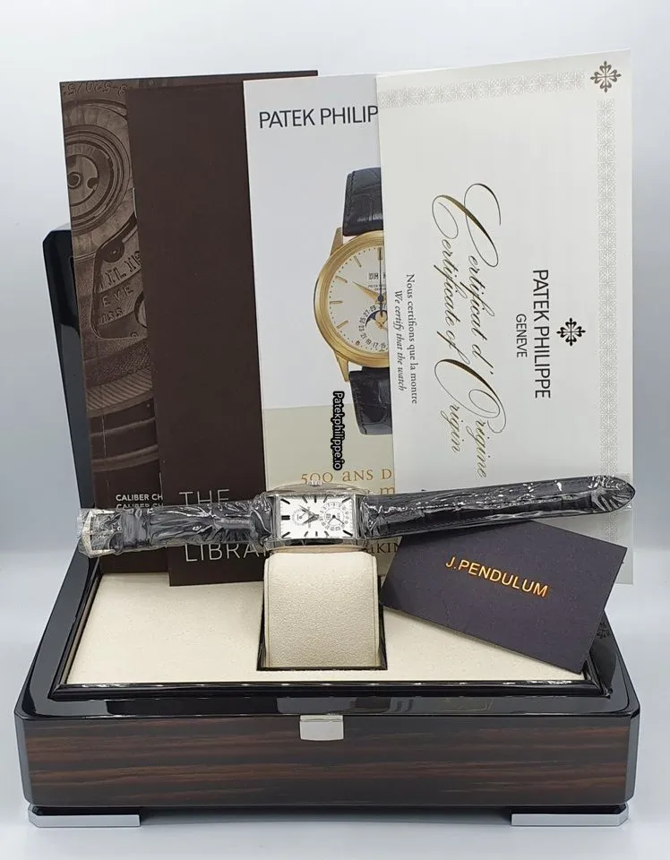 Alternative view of Patek Philippe Gondolo 5200g-010 32.4x46.9MM White Gold Case Manual Winding