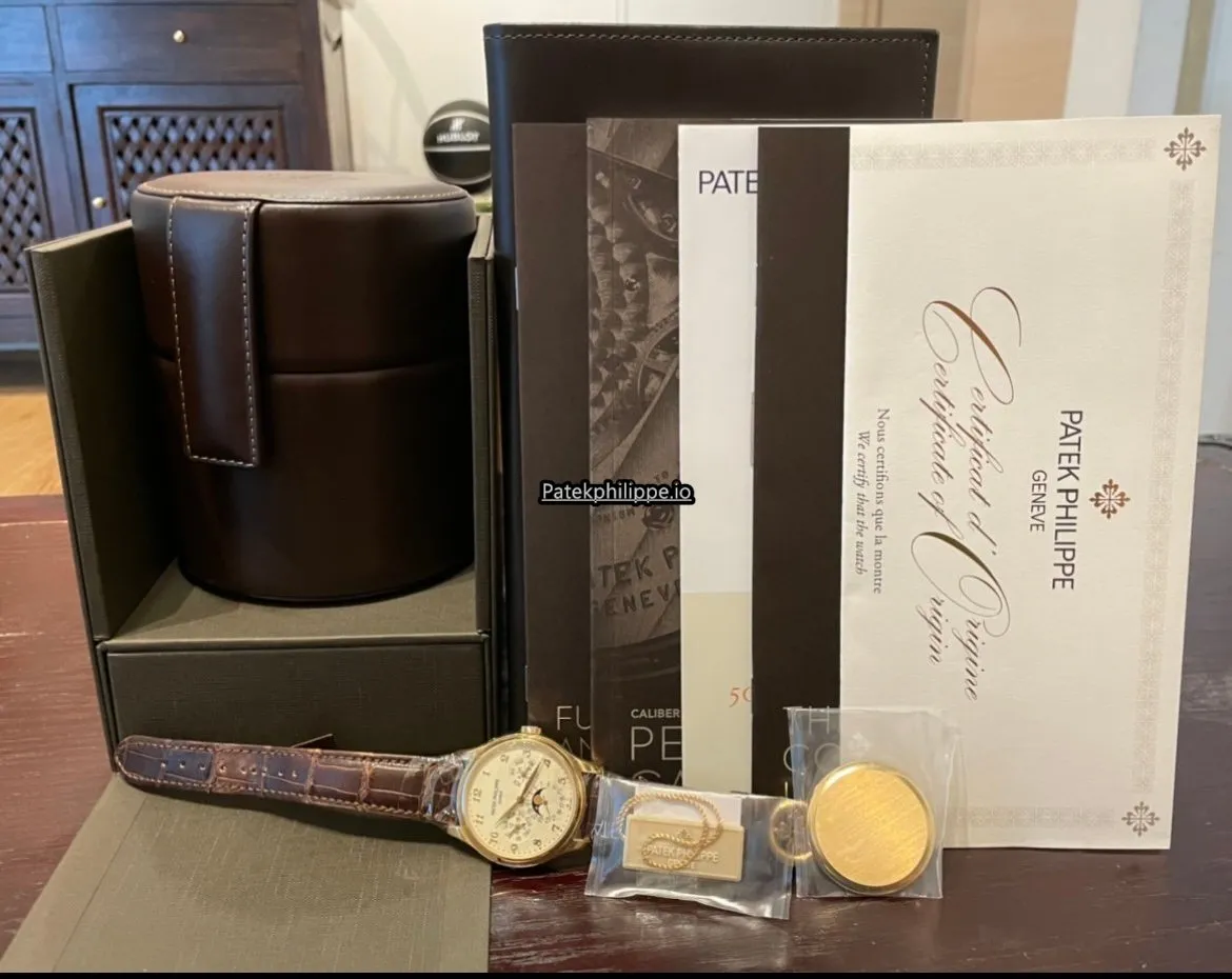 Alternative view of Patek Philippe Perpetual Calendar 5327j-001 39MM Yellow Gold Case Automatic