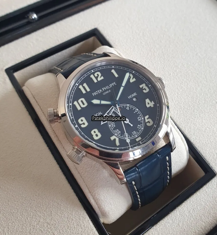 Patek Philippe Travel Time 5524g-001 42MM White Gold Case Automatic