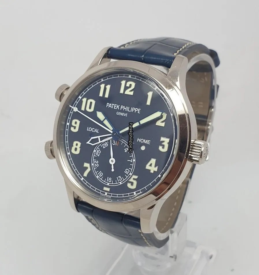 Alternative view of Patek Philippe Travel Time 5524g-001 42MM White Gold Case Automatic