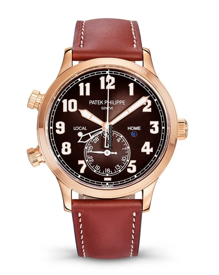 Alternative view of Patek Philippe Travel Time 5524r-001 42MM Rose Gold Case Automatic
