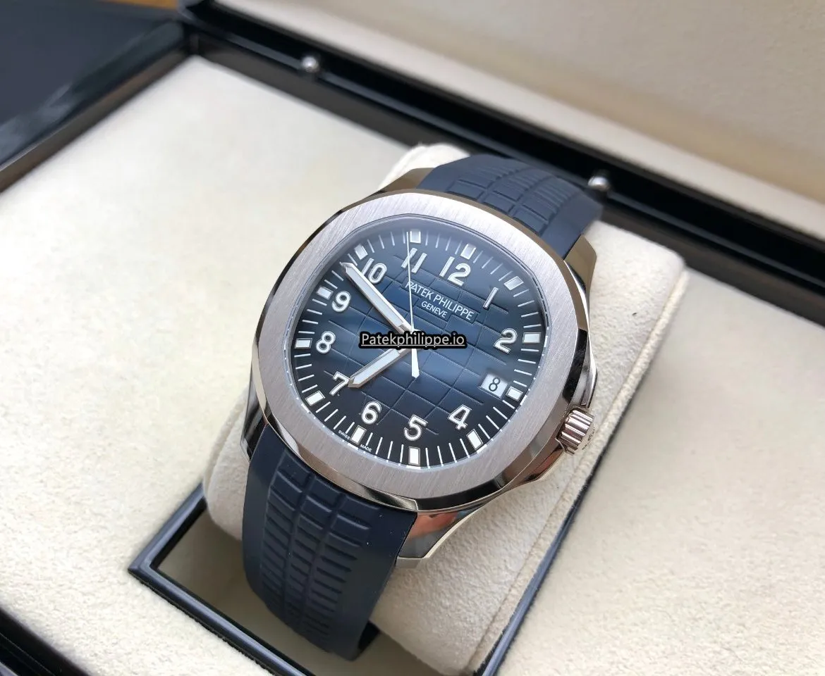 Alternative view of Patek Philippe Aquanaut 5168g-001 42.2MM White Gold Case Automatic
