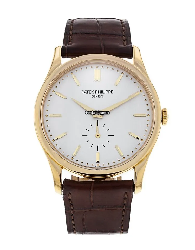 Patek Philippe Calatrava 5196j-001 37MM Yellow Gold Case Manual Winding