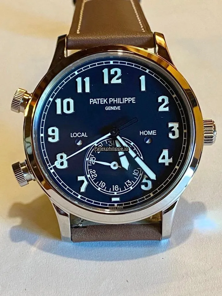 Patek Philippe Travel Time 5524g-001 42MM White Gold Case Automatic