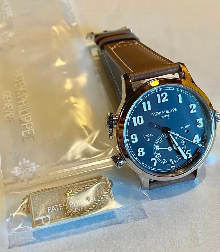 Alternative view of Patek Philippe Travel Time 5524g-001 42MM White Gold Case Automatic