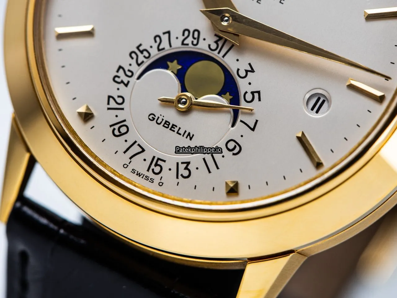 Alternative view of Patek Philippe Perpetual Calendar 3450 37MM Yellow Gold Case Automatic