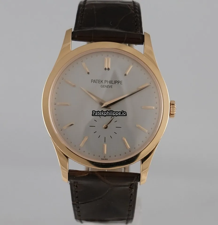 Alternative view of Patek Philippe Calatrava 5196r-001 37.5MM Red Gold Case Manual Winding