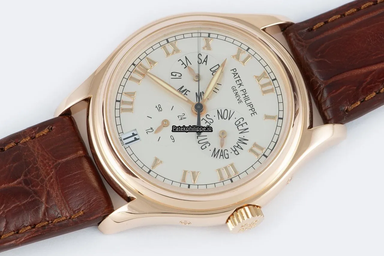 Alternative view of Patek Philippe Annual Calendar 5035r 37MM Rose Gold Case Automatic