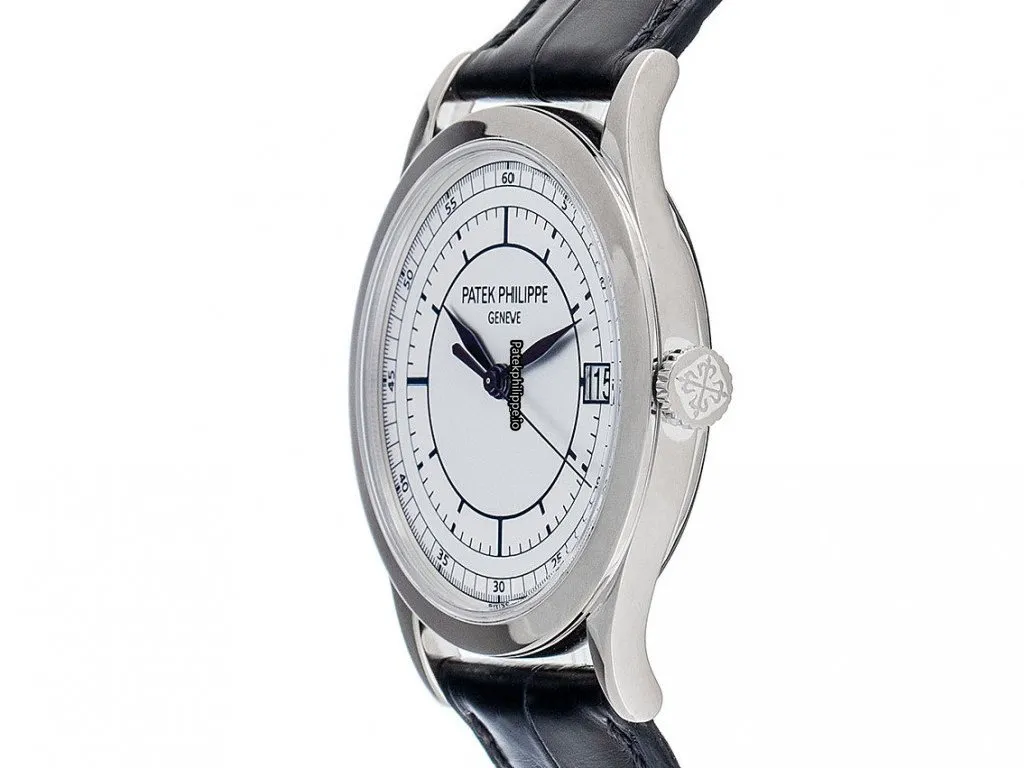 Alternative view of Patek Philippe Calatrava 5296g-001 38MM White Gold Case Automatic
