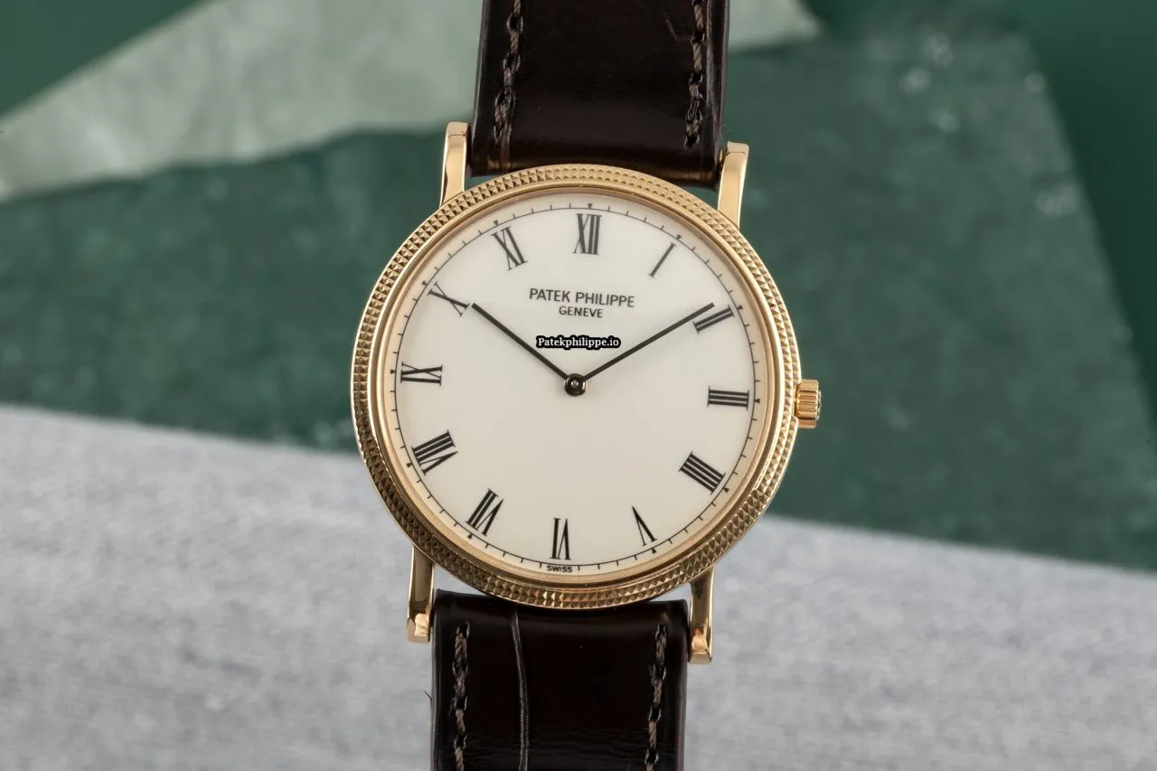 Patek Philippe Calatrava 3520/d 32MM Yellow Gold Case Manual Winding