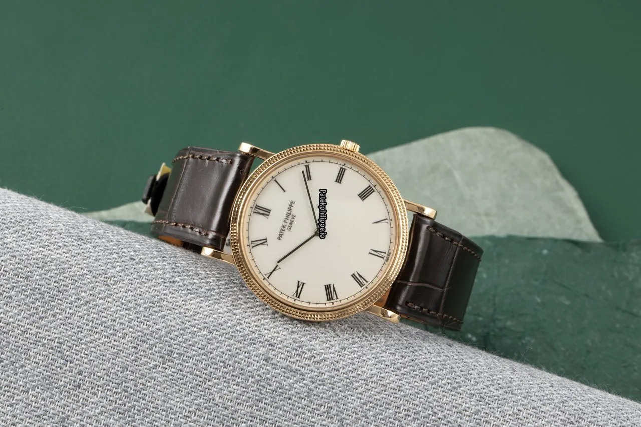 Alternative view of Patek Philippe Calatrava 3520/d 32MM Yellow Gold Case Manual Winding