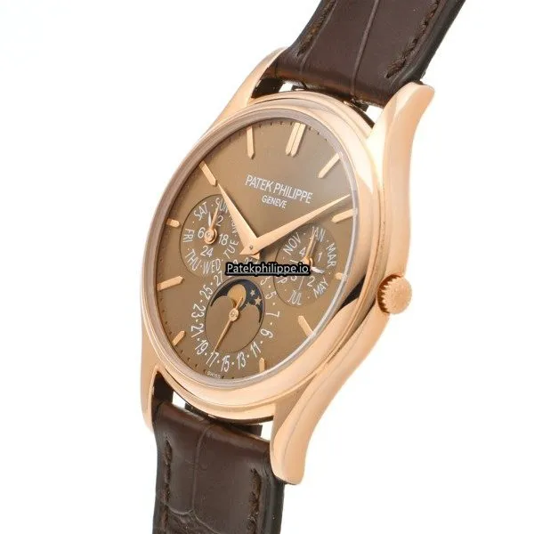 Alternative view of Patek Philippe Perpetual Calendar 5140r-001 37MM Rose Gold Case Automatic