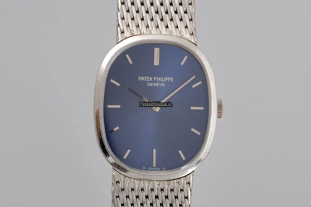 Alternative view of Patek Philippe Golden Ellipse Jan-48 27x32MM White Gold Case Manual Winding
